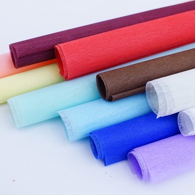 [1 Roll] Kertas Buket Bunga Warna Polos / Kertas Tissue / Kertas Tisu Bunga / Wrapping Flower Paper / Misc Kertas Tisiu Polos