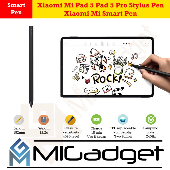 Xiaomi Mi Pad 5 Pad 5 Pro Stylus Pen - Xiaomi Mi Smart Pen Berkualitas