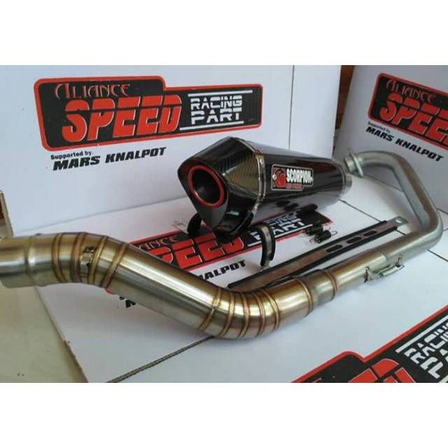 Knalpot Scorpion CBR 150R R15 V3 Vixion Jupiter MX king Sonic CBR 150R SONIC VERZA GSX R15 V2 MT15 B
