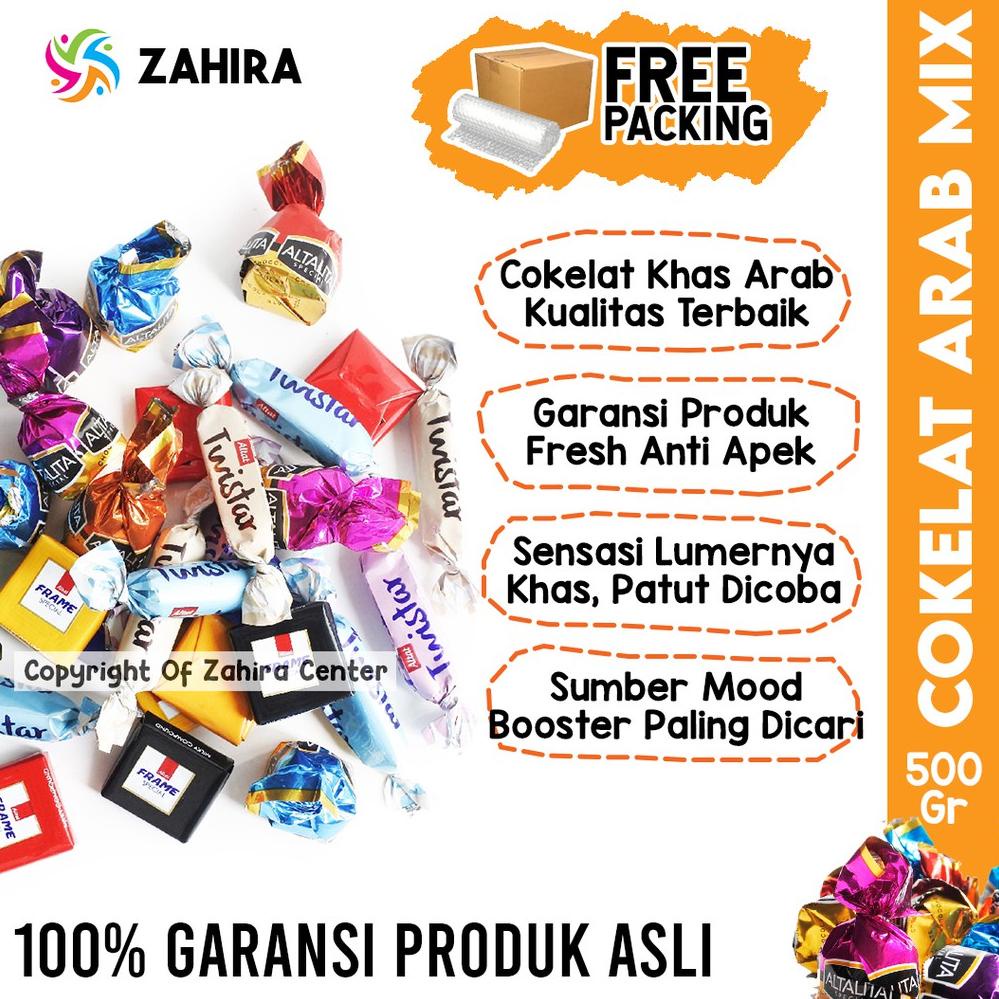 

[KODE W1782] Cokelat Arab Premium 500gr Mix Rasa Enak Pasti Lumer Bergizi Coklat Truffle Arpi Doriva Deluxe Turki