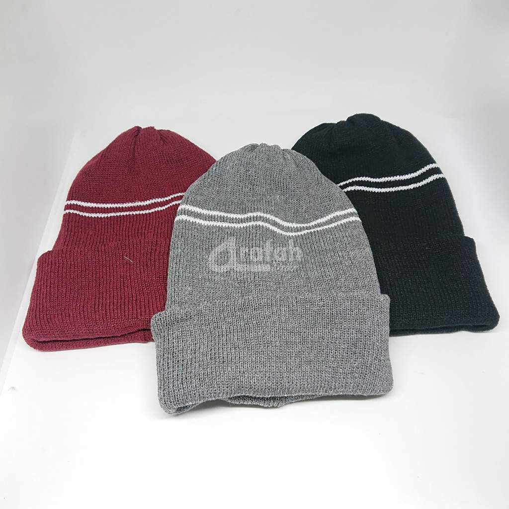 Kupluk Beanie Hat Dewasa Pria Wanita bahan Rajut Tebal Berkualitas