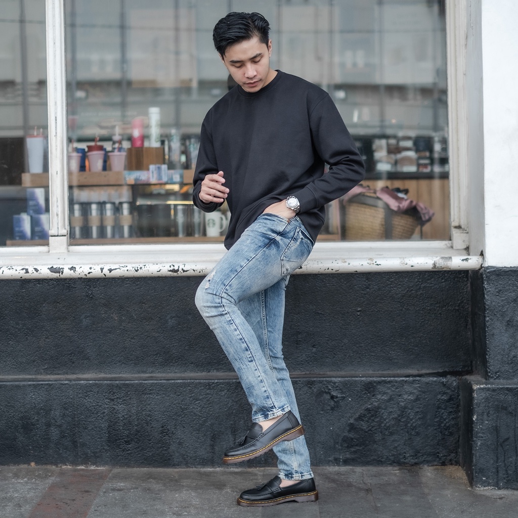 GAYLE BLACK |ManNeedMe x Jack| Sepatu Loafers Pria Formal Slip On ORIGINAL