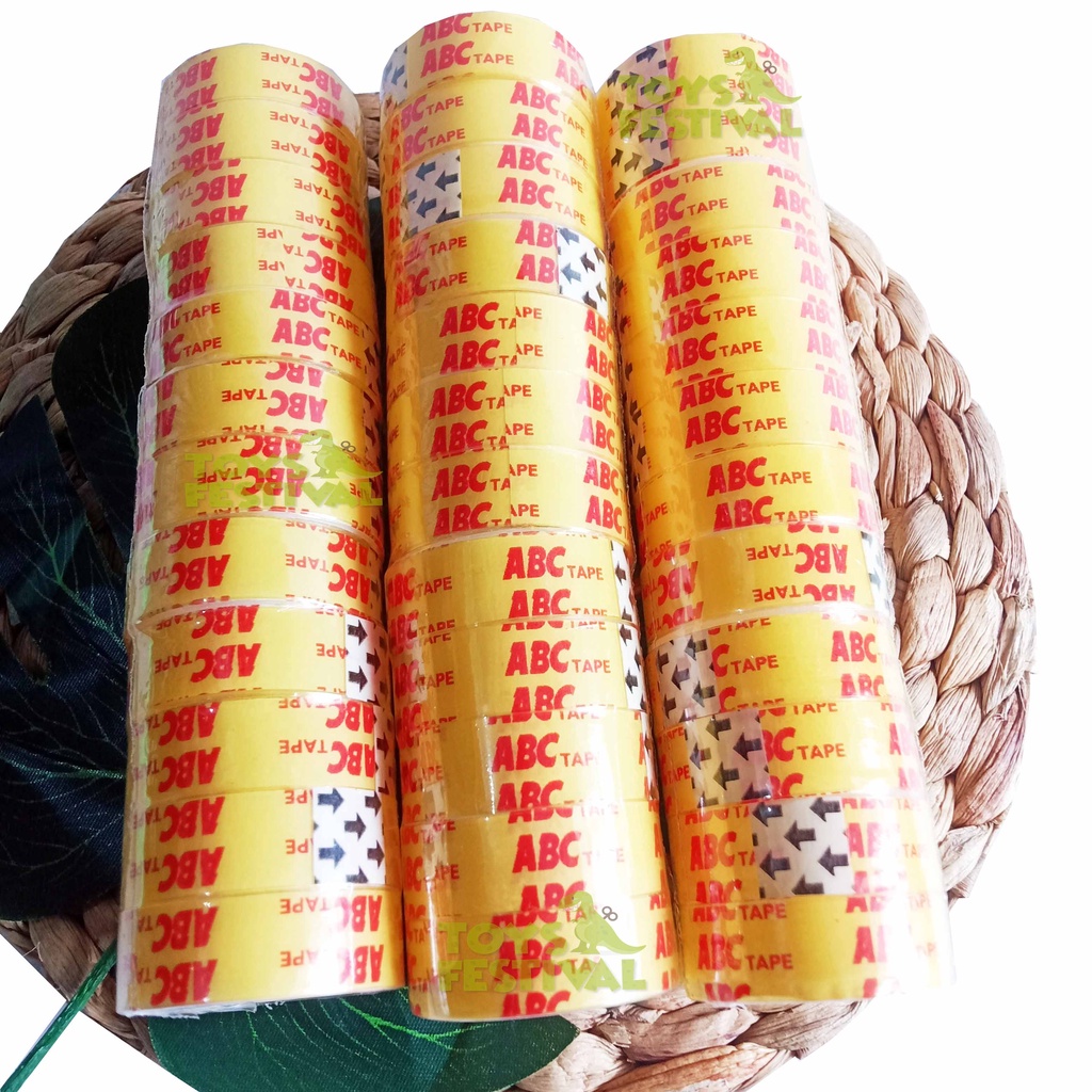 1 Lusin/12 roll Isolasi Isolatip Selotip Tape Bening Ukuran Kecil