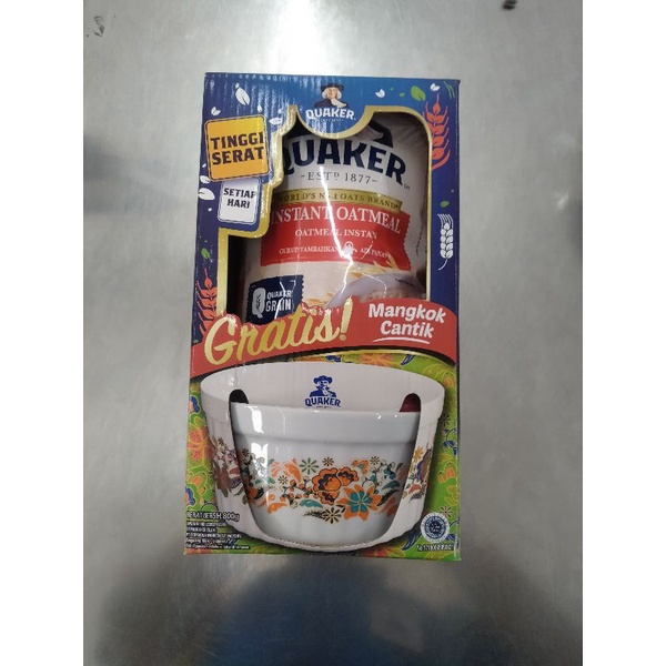 

Oatmeal Quaker 800gr gratis mangkuk cantik