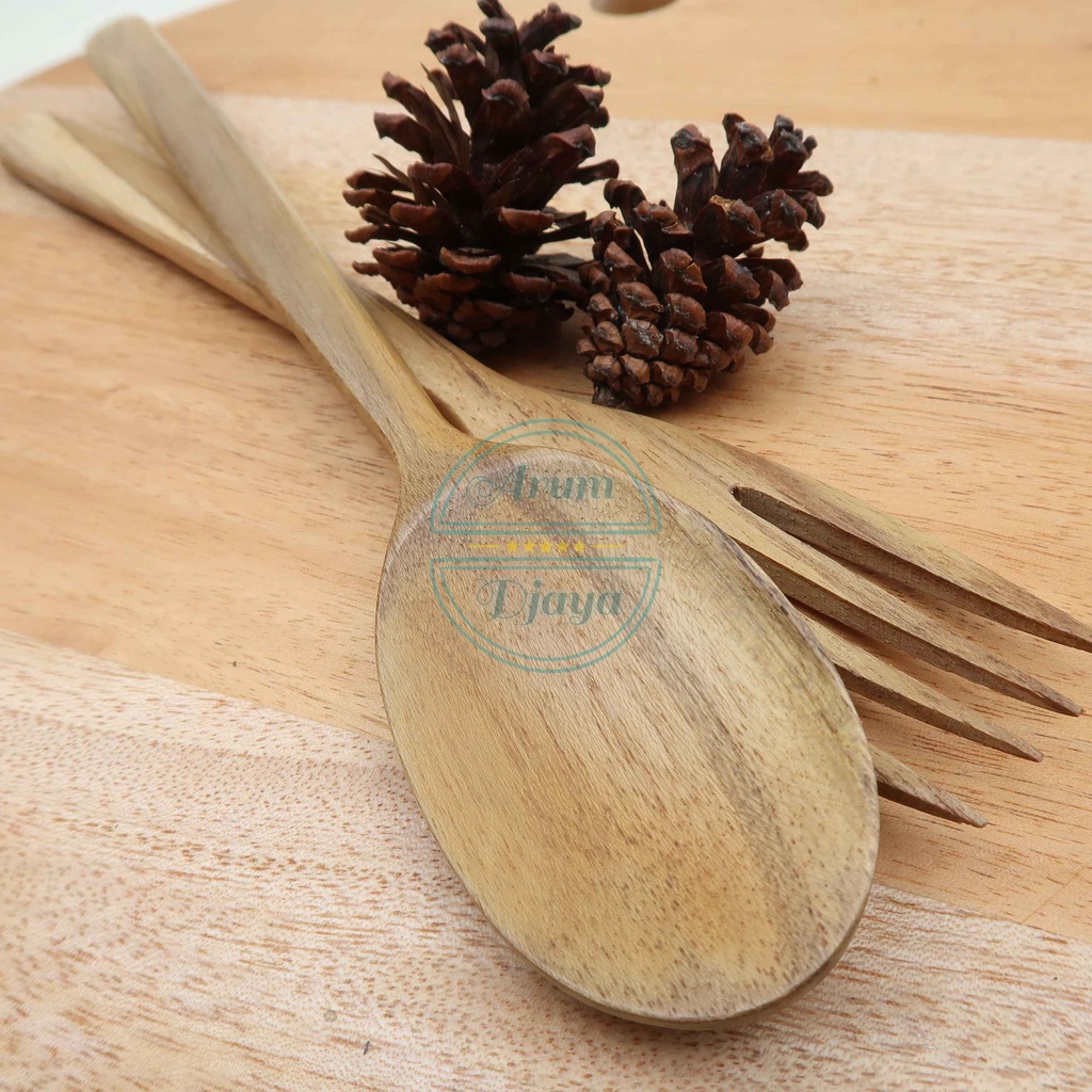 Sendok Garpu Set Wooden Spoon And Fork Set Souvenir Sendok Sendok Kayu Jumbo