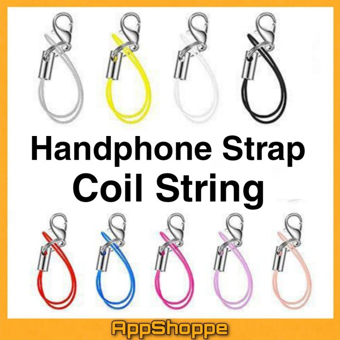 

:::::::] Tali Gantungan HP Warna Warni Coil String Tali Gantungan Flashdisk