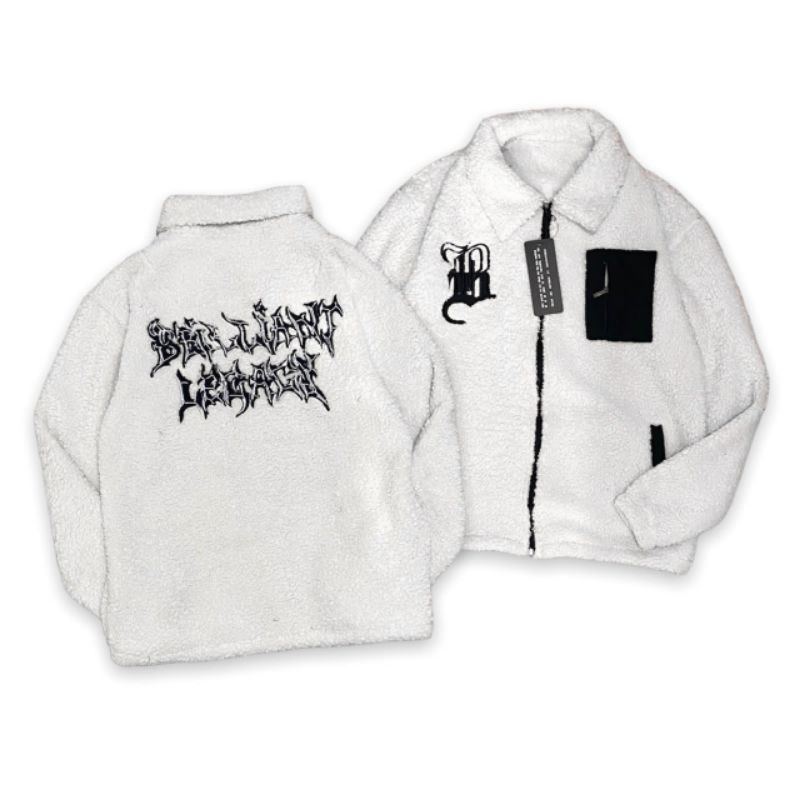 Sherpa Jacket Jaket Sherpa Bulu Tebal  BRILLIANT LEGACY Bordir Jacket Casual Jacket Musim Dingin