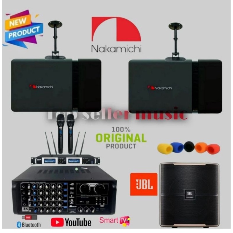 PAKET SOUND KARAOKE NAKAMICHI 10 INCH +SUBWOOFER JBL 12INCH ORI HIGH