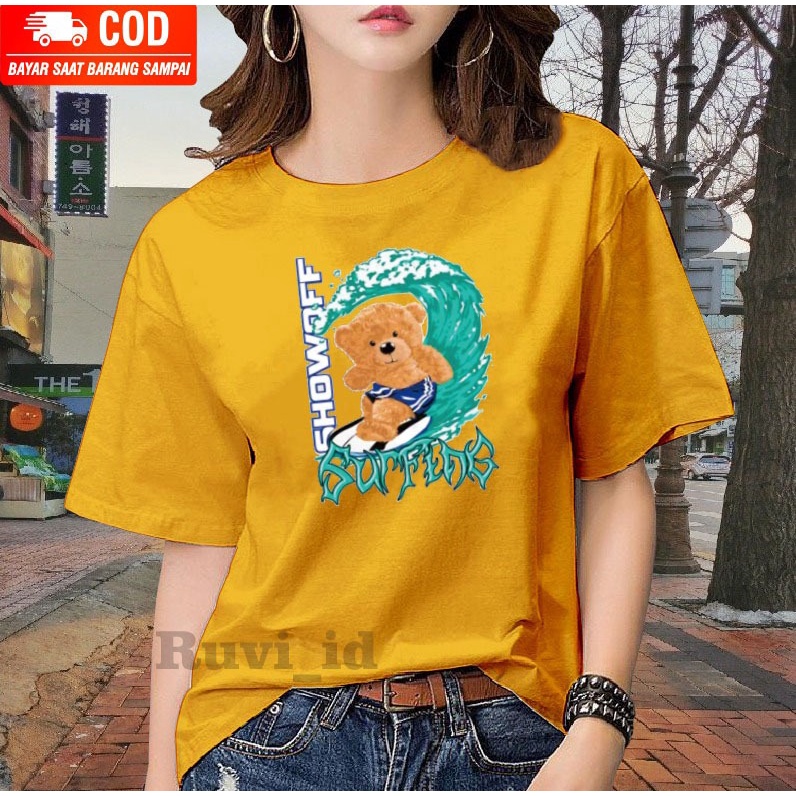 Ruvi_id-KAOS OVERSIZE / BELI 3 GRATIS HEADSET EXTRA BAS / KAOS BERUANG KEKINIAN / KAOS WANITA / KAOS PRIA / KAOS WANITA KOREAN STYLE / KAOS DISTRO / KAOS IMPORT / KAOS OBLONG / BLUS / T-SHIRT / ATASAN KEKINIAN / KAOS KATUN / KAOS MURAH