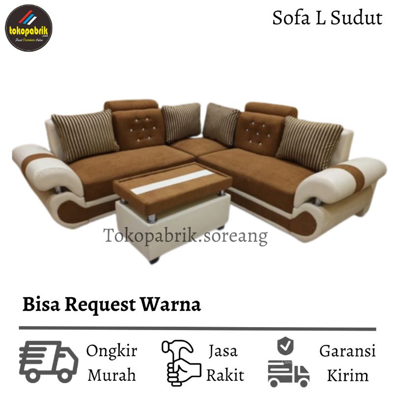 Sofa L Sudut Sofa Ruang Tamu Minimalis Kekinian Terbaru Murah Bandung Sumedang Garut Cimahi Jakarta