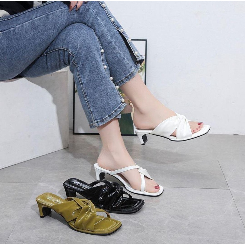 DDXX0081 Heels Wanita Fashion Import Sendal Pesta SPIDEY Ready Jakarta Bisa COD (With Box)