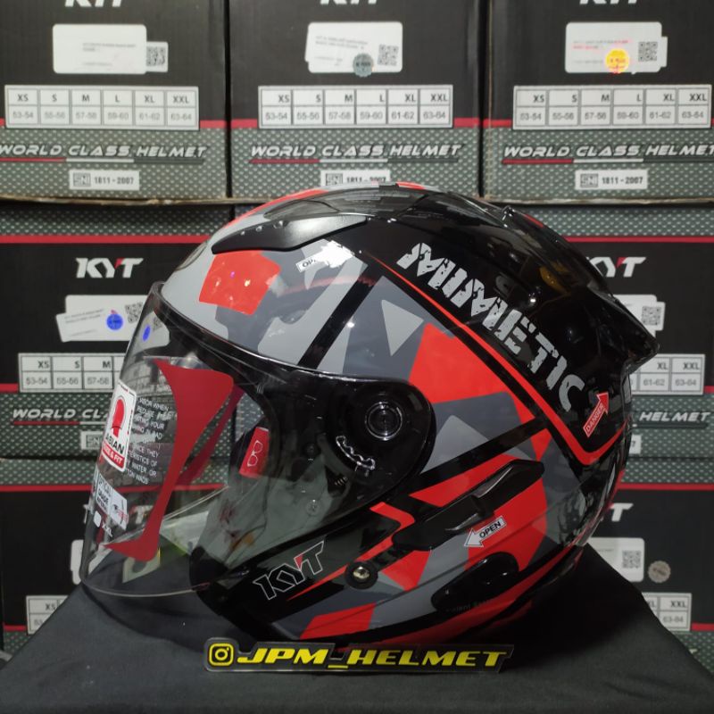 kyt galaxy flat r seri 4 mimetic black red motif