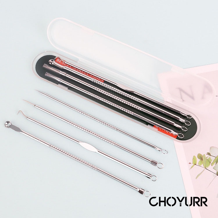 【COD】4 Pcs/1 Set Jarum Jerawat Alat Kecantikan Wajah Rumah Tangga Menghilangkan Jerawat Komedo Makeup Tools Murah -CH