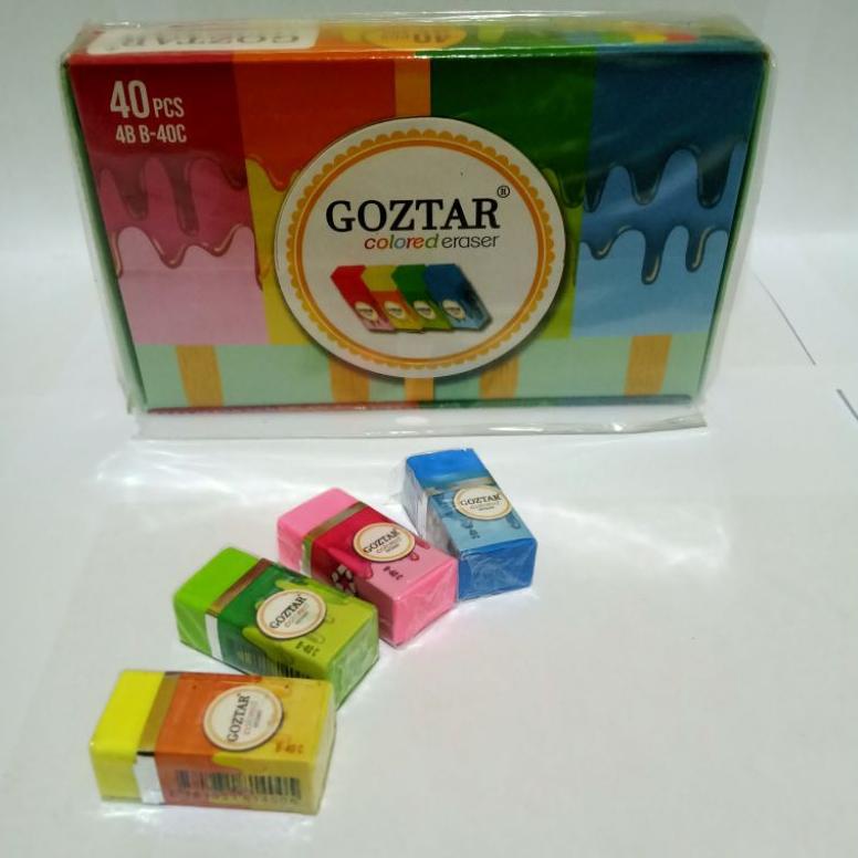 

E37 SATU PACK ( 40 PCS ) Penghapus Goztar Penghapus Opini Kecil Warna HOT ㅼ