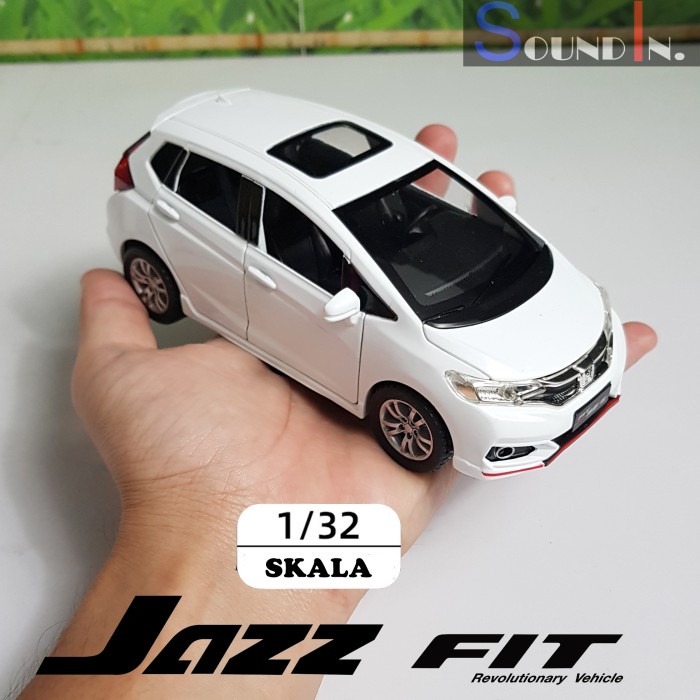 Diecast Diecast Mobil Honda Fit Jazz Skala 1:32 Miniatur Mobil Pajangan