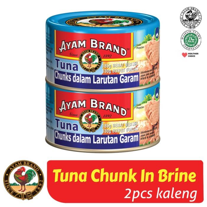 

Ikan Tuna Kaleng Chunk In Brine Ayam Brand 150Gr Isi 2 Pcs 027