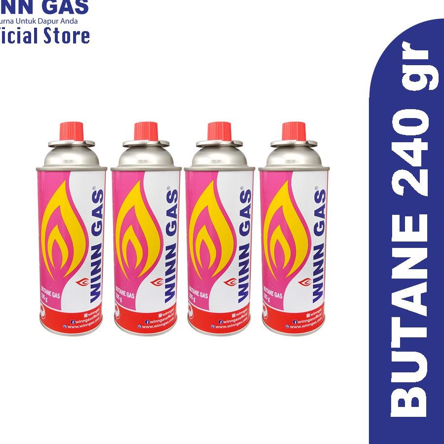 ❅ Winn Gas Butane Gas Portable 4pcs ➦