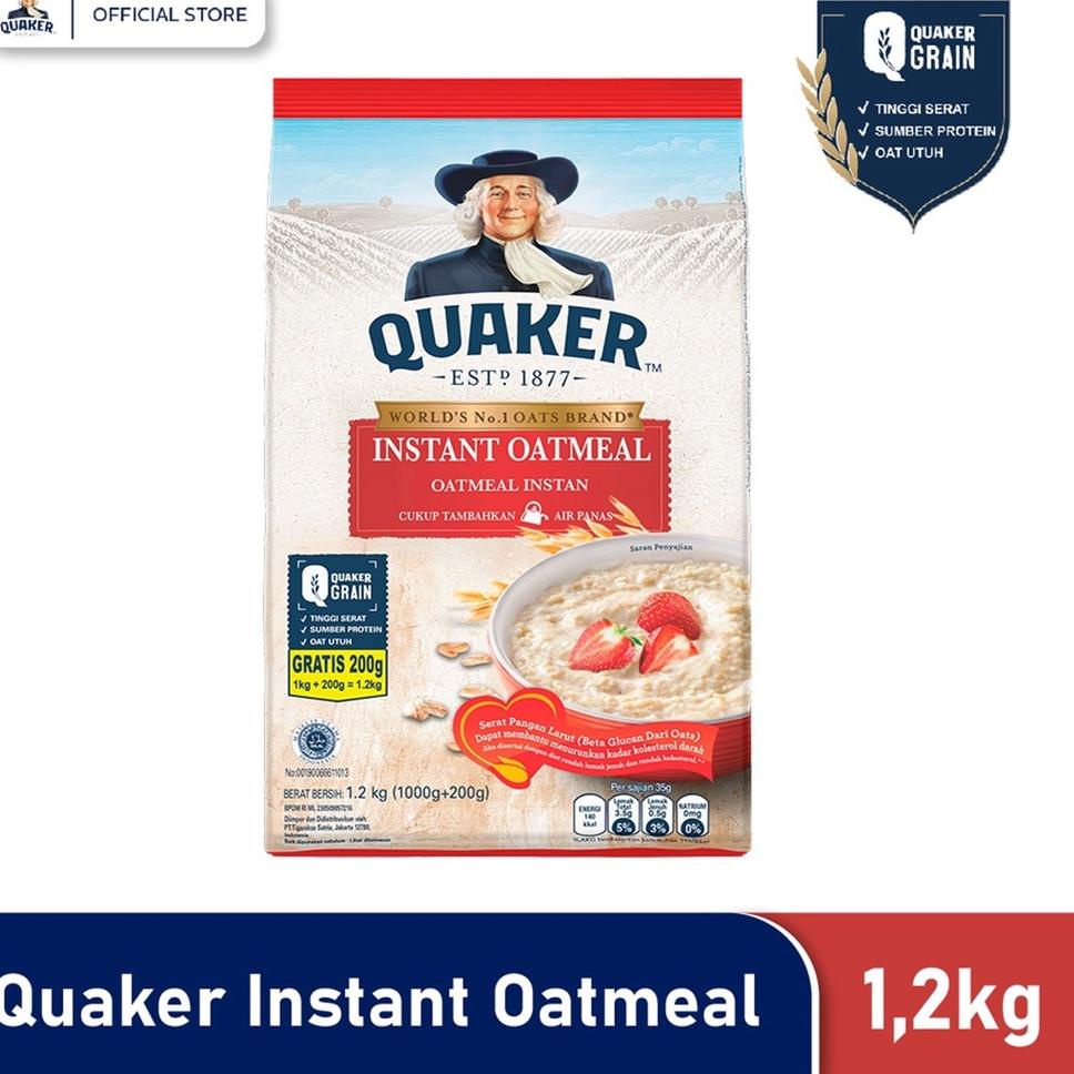 

☉ Quaker Instant Oatmeal 1200 gr ☟