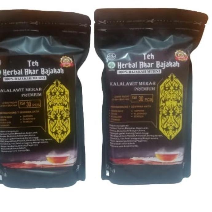 

۞ Paket 2 Pack Teh bajakah/akar bajakah/Kayu bajakah/teh bajakah merah isi 30 premium 100% asli kalimantan ✾