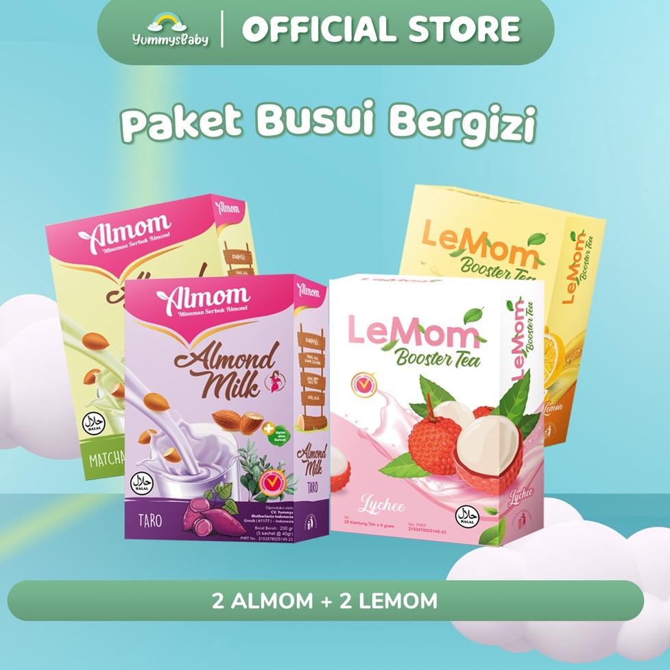 

R32 Paket Busui Bergizi - ALMOM 2 LEMOM 2 | Untuk Ibu Menyusui Sebagai Pelnacar ASI dan Pengental ASI PROMO SPESIAL ヅ