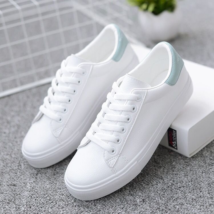 GROSIRTAS LV0115 Sepatu Sneakers Wanita Putih Import KOREA / Sepatu Fashion Premium Quality