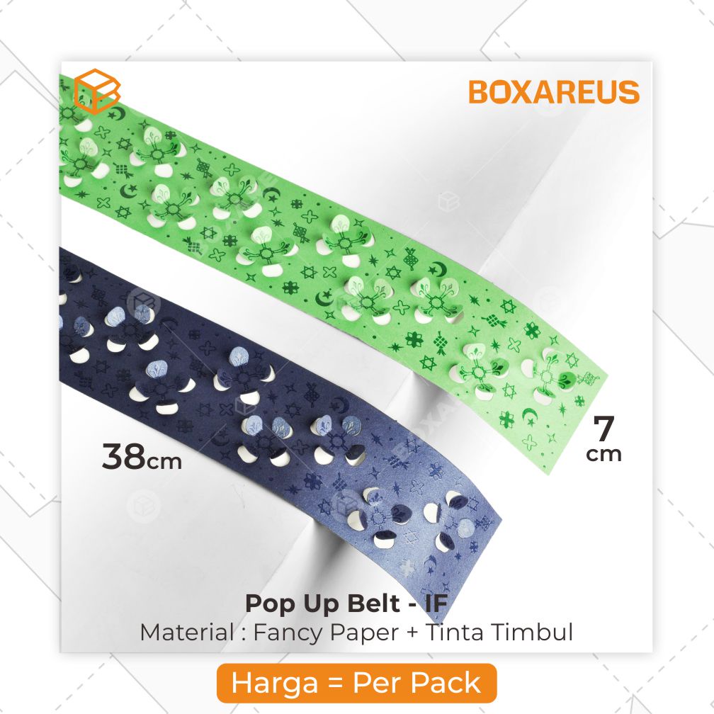 Paperbelt Lebaran Label Sabuk Idul Fitri Hiasan Ramadhan Dekorasi Hampers | BLP
