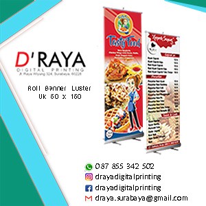 

[[JNT COD]] ROLL BANNER 60 X 160 ALBATROS - 1 HARI JADI SURABAYA