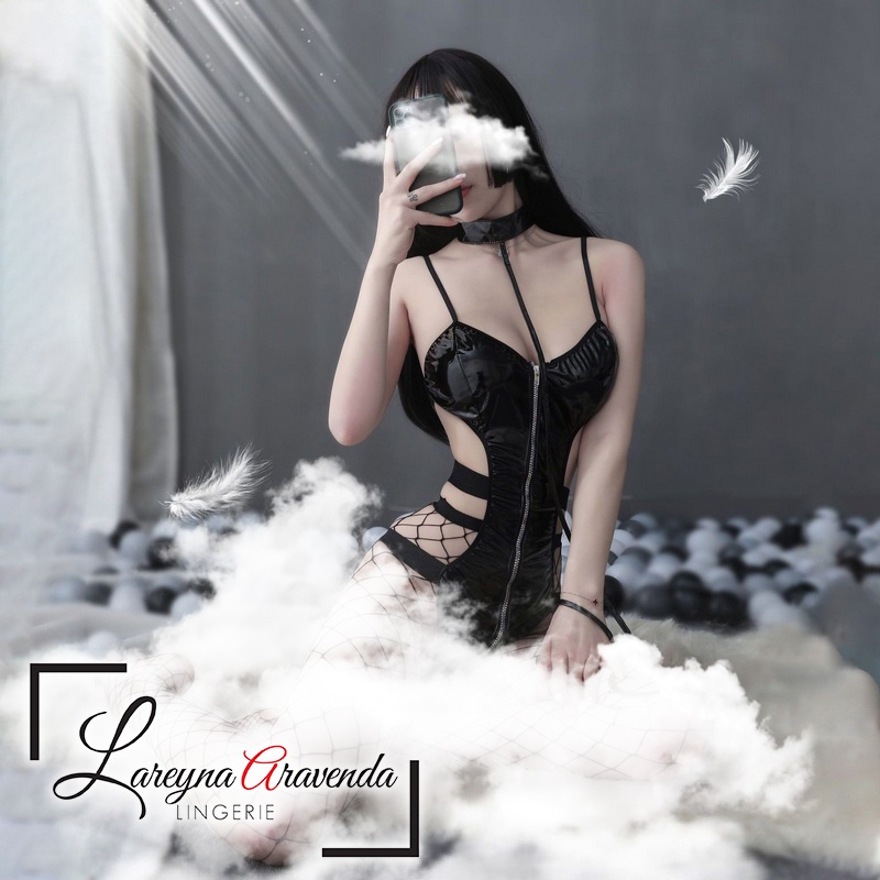 Lareyna Aravenda Set Lingerie Menawan + Tali Tuntun Model Be Yours Forever LG561