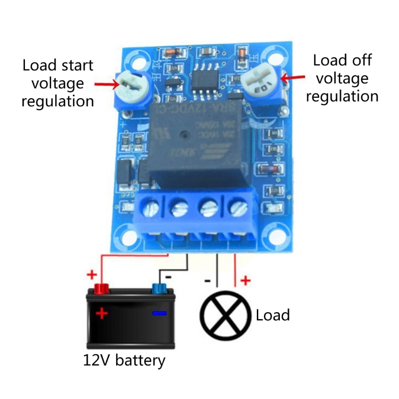 Zzz Modul Kontrol Pengisian Daya Penuh Power-off DC Voltage Protection Undervoltage and Depletion DC 12V