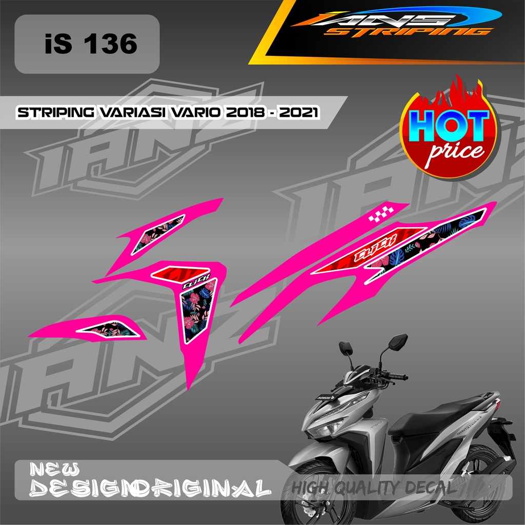 NEW DECAL STRIPING VARIO Led Vario 150 BAHAN HOLOGRAM / NON HOLOGRAM IS136