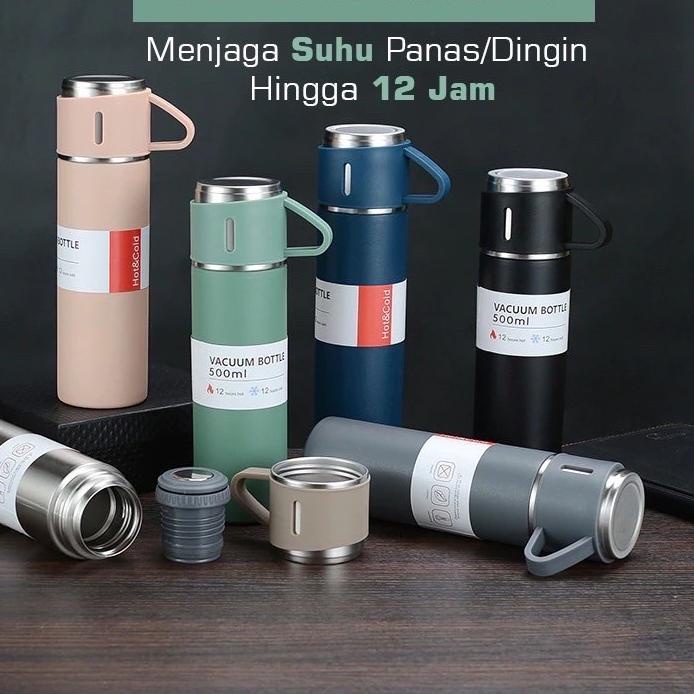 ♝ JCO TERMOS VACUM CUP FLASK GIFT BOX HAMPERS 500ml//TUMBLER BOTOL MINUM SET SULTAN ☇