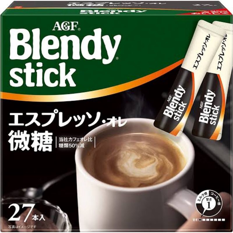 AGF Blendy Stick Espresso Cafe Au Lait 27 x 8 Gram