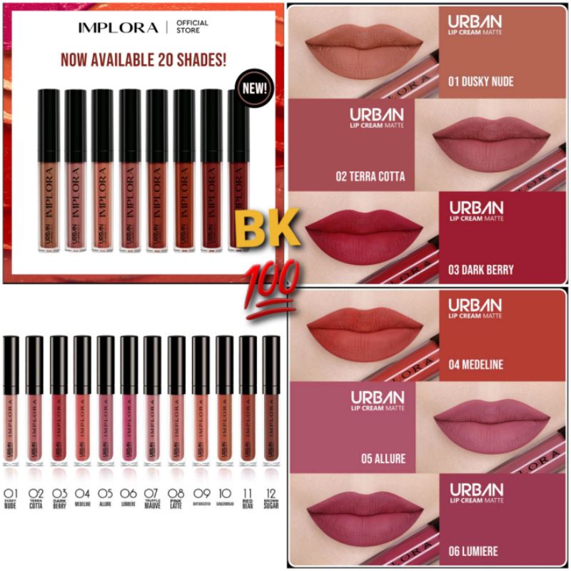 IMPLORA URBAN MATTE LIP CREAM / IMPLORA PENSIL ALIS