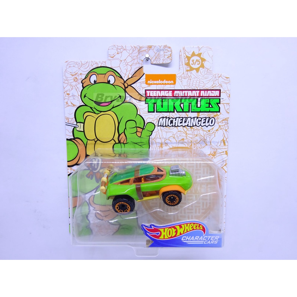 Hot Wheels Character Cars Ninja Turtles Michelangelo