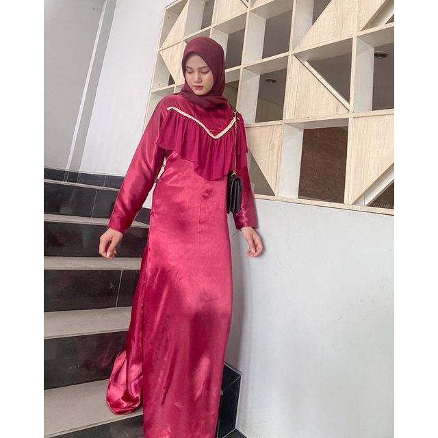 Olivia dres READY- STELLA DRESS/LEBARAN/GAMIS/GAUN/KONDANGAN/PESTA