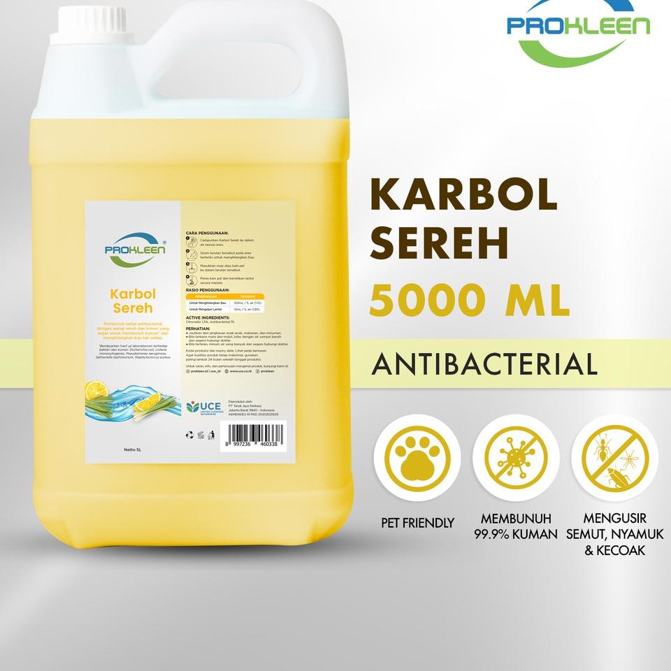 ◙ PROKLEEN Karbol Sereh Antibacterial 5L Konsentrat ➳