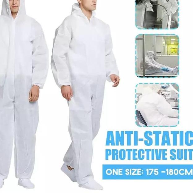 (BISA COD) alat pelindung diri baju APD Hazmat medis Anti Virus Corona covid 19 qualitas SNI Terbaik