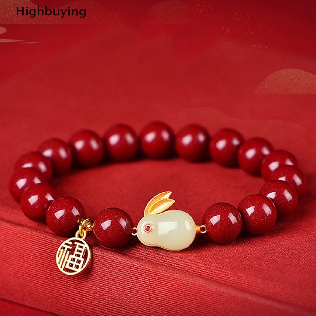 Hbid Fashion Creative Lucky Cinnabar Rabbit Bracelet Vintage Light Handmade Jewelry Bracelet Women's Girls Jewelry Glory