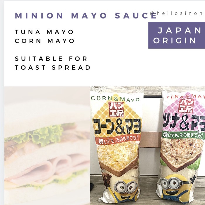 

Mayo Spread Minion Tuna & Corn Selai Roti