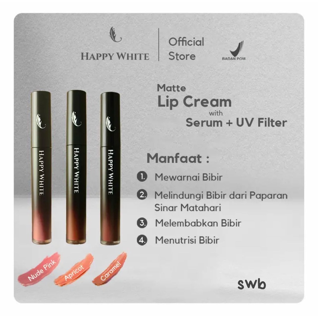 LIPCREAM MATTE LIPSERUM HAPPY WHITE