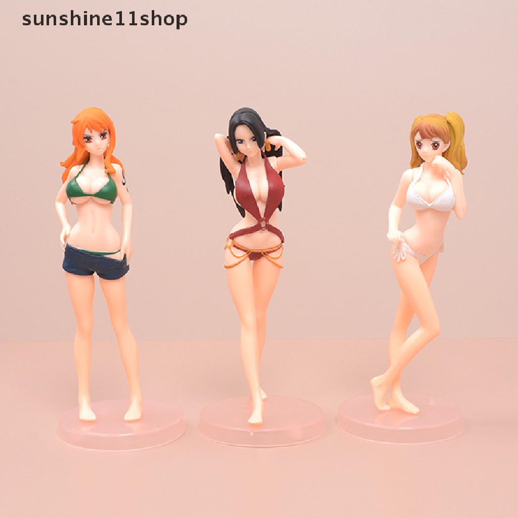 Sho 3gaya Sexy Bikini Girl Figurine Karakter Anime Baju Renang Puding Nami PVC Model Mainan N