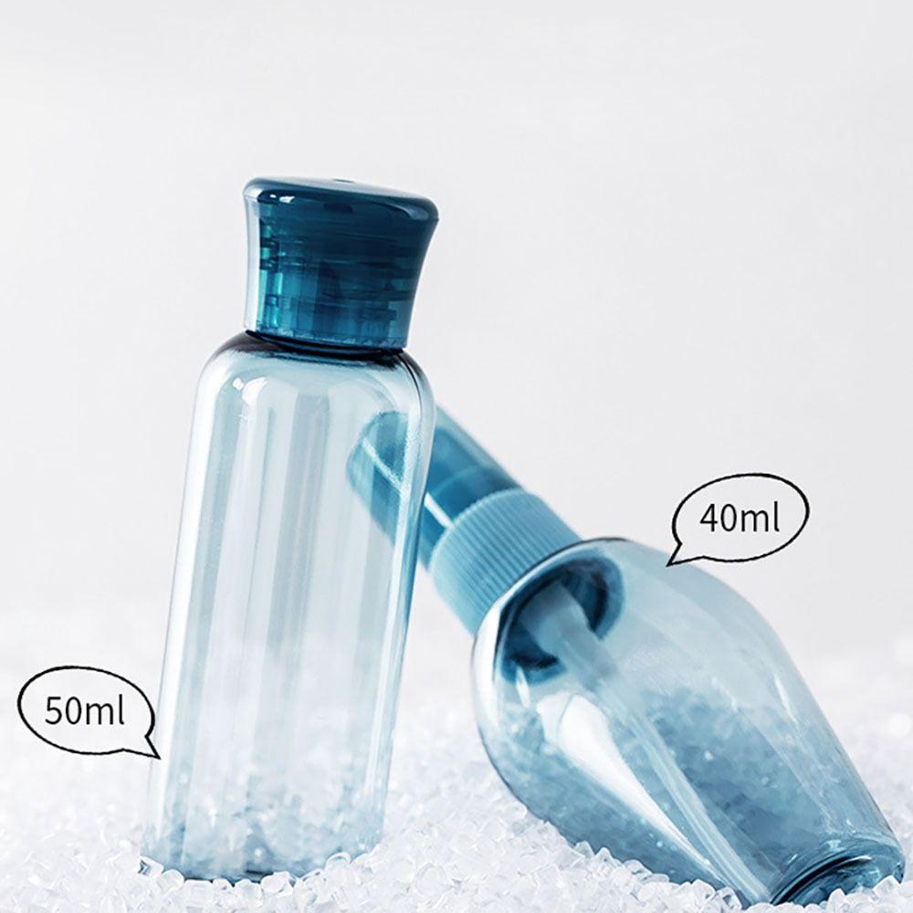 R-FLOWER Travel Split Bottle Alat Makeup Shower Gel Pump Dispenser Cairan Sabun