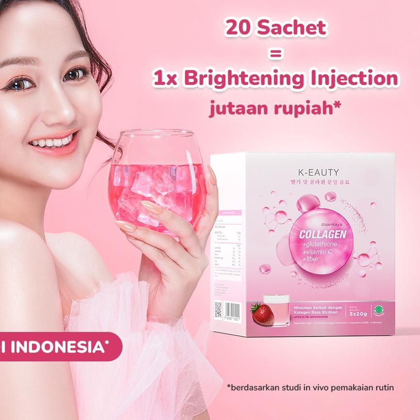 

Original K-EAUTY Paket 1 (5 Sachet) | Minuman Kolagen Pemutih Badan Cepat | K-EAUTY Premium Collagen Drink | Colagen Beauty Drink murah