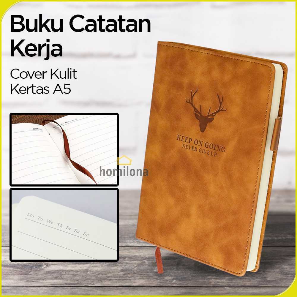 Tlevino Buku Catatan Kerja Notebooks Cover Kulit Kertas A5 - CW-5025