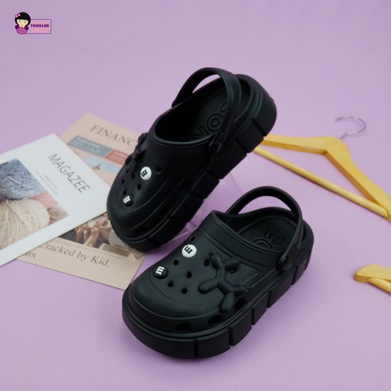 Minipetite SD2215 Sendal baim fuji viral cross wedges Sandal Clog Wanita Korean Import Spons Rubber Tebal Tinggi Karet Ringan Super Empuk Anti Slip Wedges