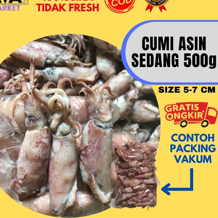 

✧ Cumi Asin Sedang Fresh 500 Gram ۞