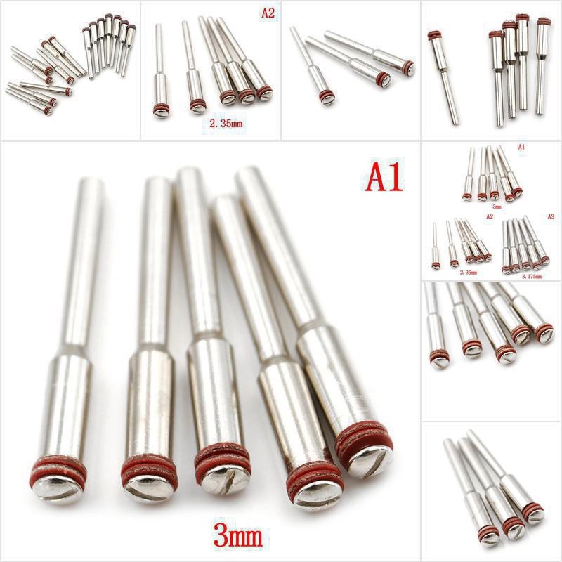 [HAEBOT] Mandrel 2mm Merah Batang As Shaft 2.35mm 3.17mm Pegangan Mata Gerinda Mini Potong Amplas Poles Asah