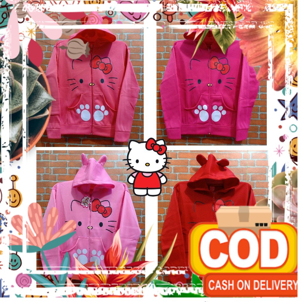 Jaket Sweater Hoodie   Bayi Perempuan Wanita Cewek Karakter Kuda Pony Hello Kitty Doraemon Cantik Lu