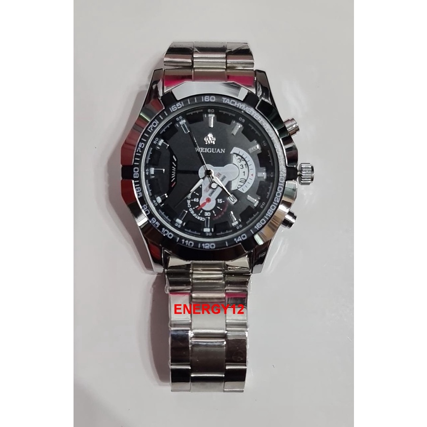 Jam tangan COMUDIR &amp; WEIGUAN stainless steel pria Original 100% - Import -