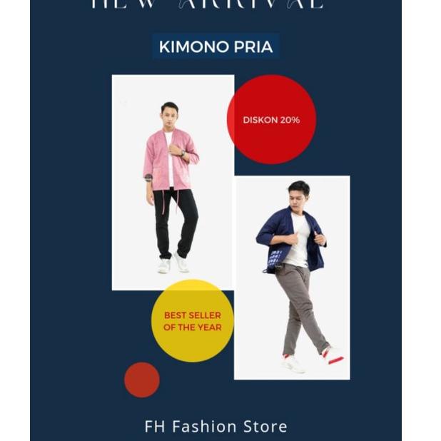 [ART. 561400] OUTER KIMONO COWOK MOTIF BATIK||KIMONO PRIA||OUTER KIMONO PRIA||KIMONO BATIK||OUTER PR